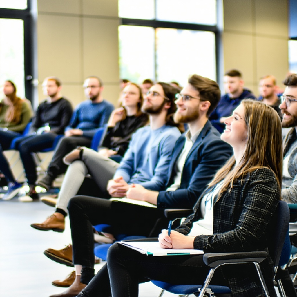 Group of colleages hearing a conferences-1