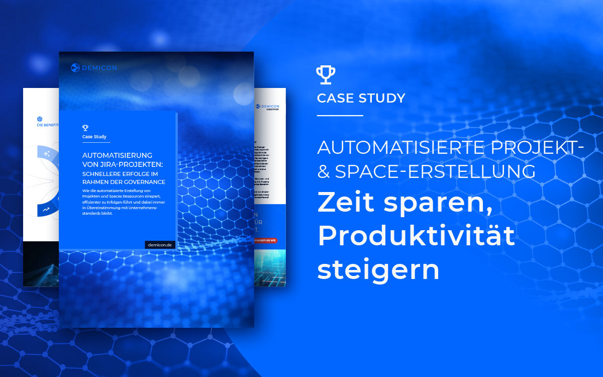 Blaue Grafik mit dem Cover der Case Study