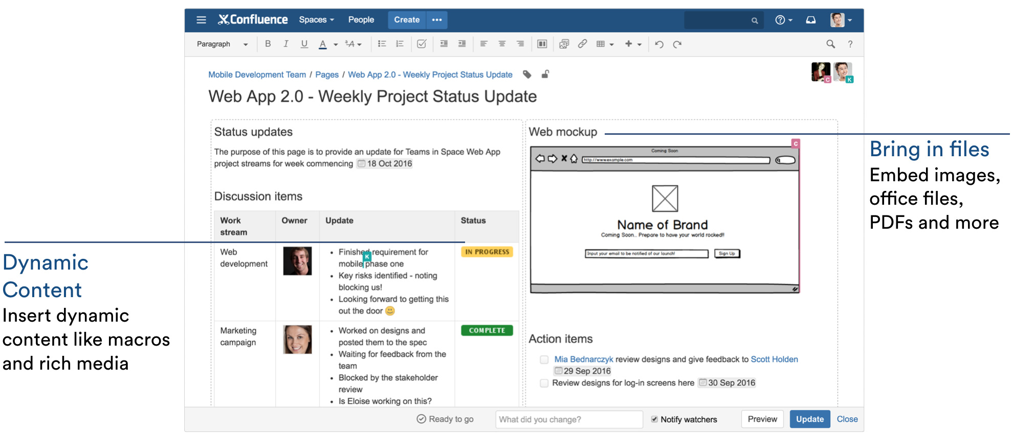 Blog- Confluence 6.0 Bild 2