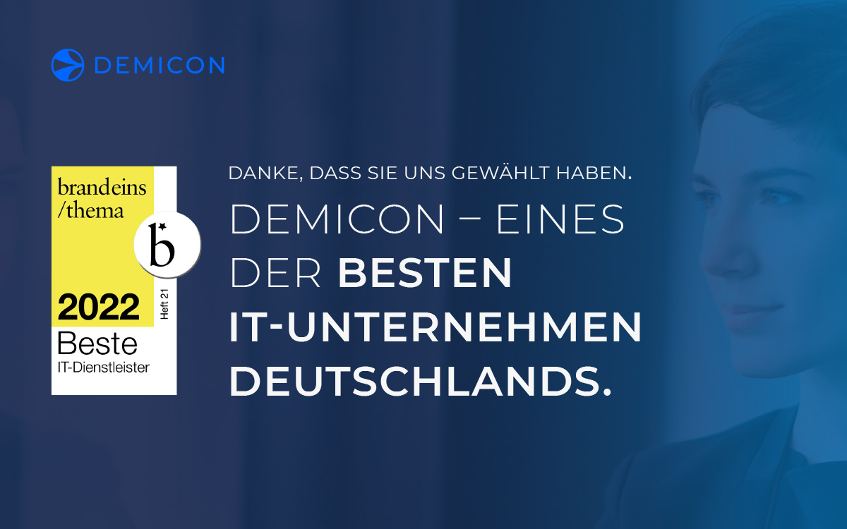 DEMICON zählt zu den besten IT-Dienstleistern Deutschlands