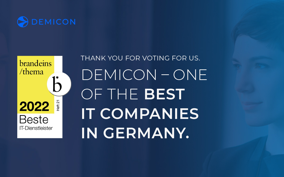 DEMICON amongst one of the best IT service providers in Germany