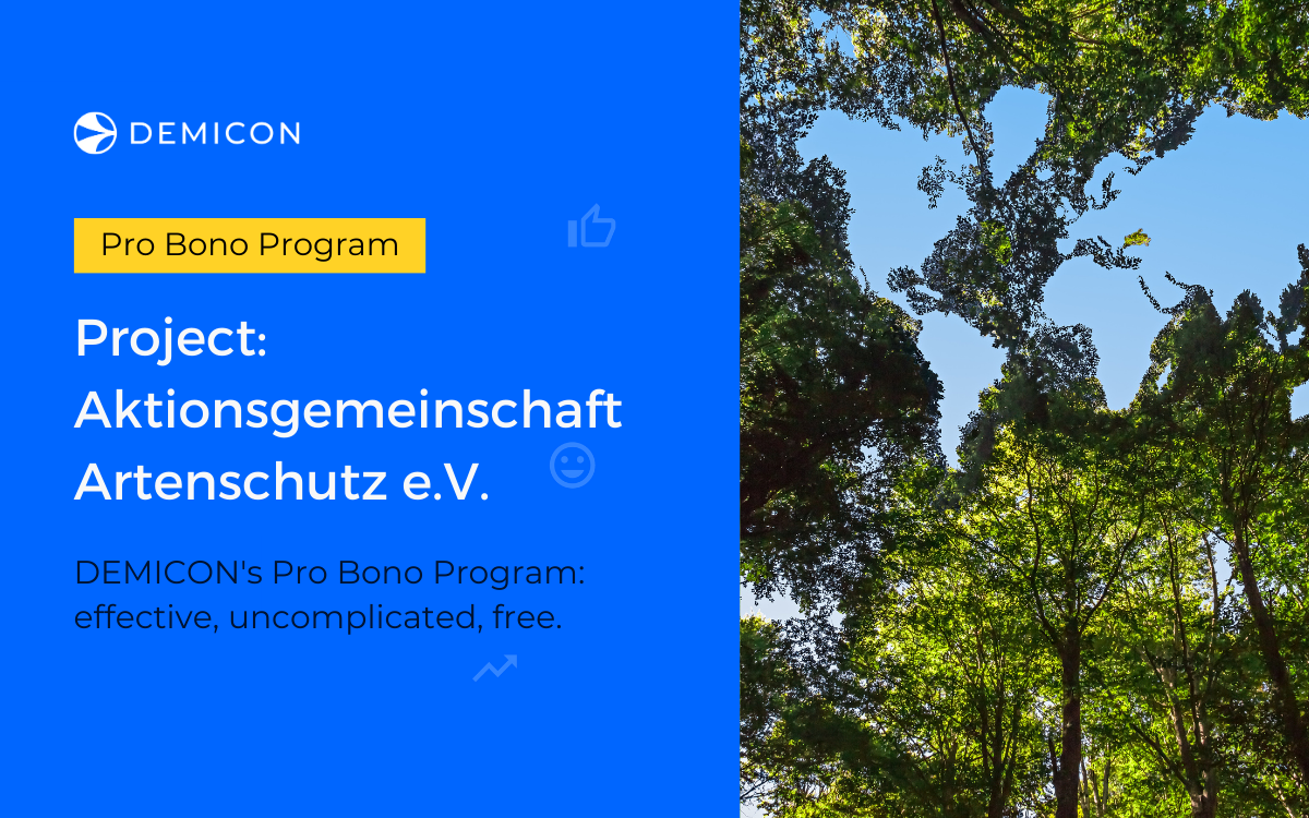 Pro-Bono Project: Aktionsgemeinschaft Artenschutz e.V.