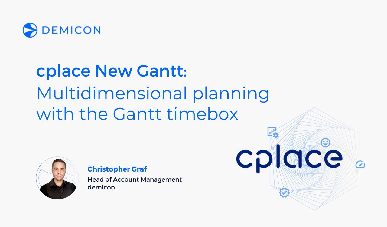 cplace New Gantt: Multidimensional planning with the Gantt timebox